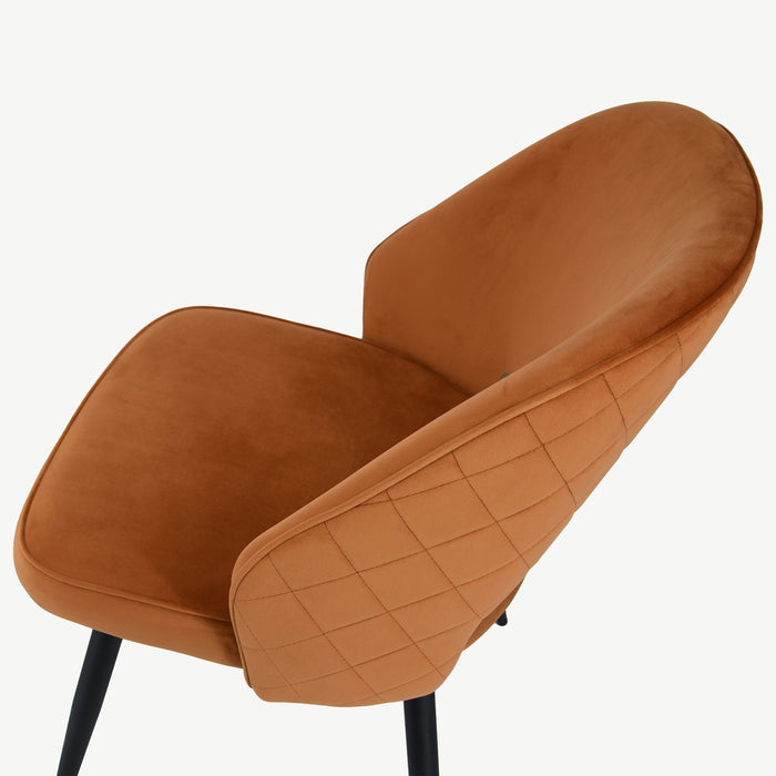 Sutton Chair - Rust Velvet