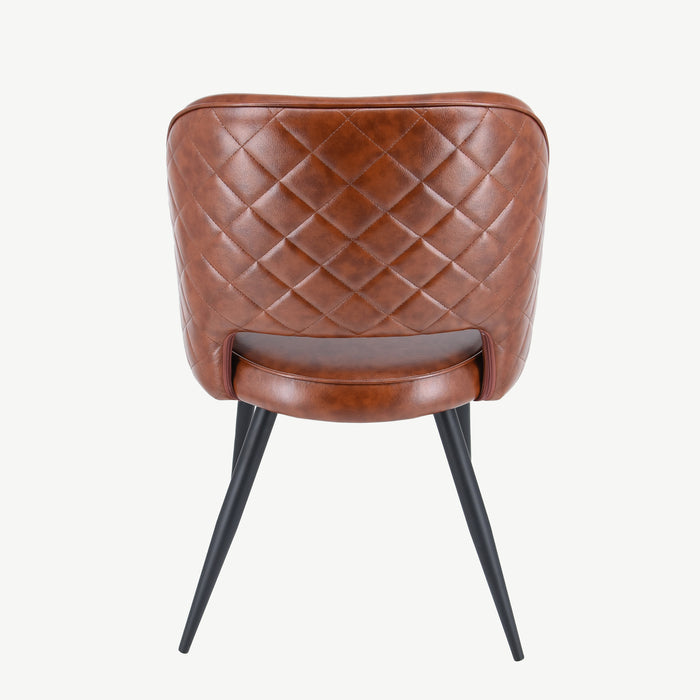 Sutton Chair - 2 Tone Brown PU