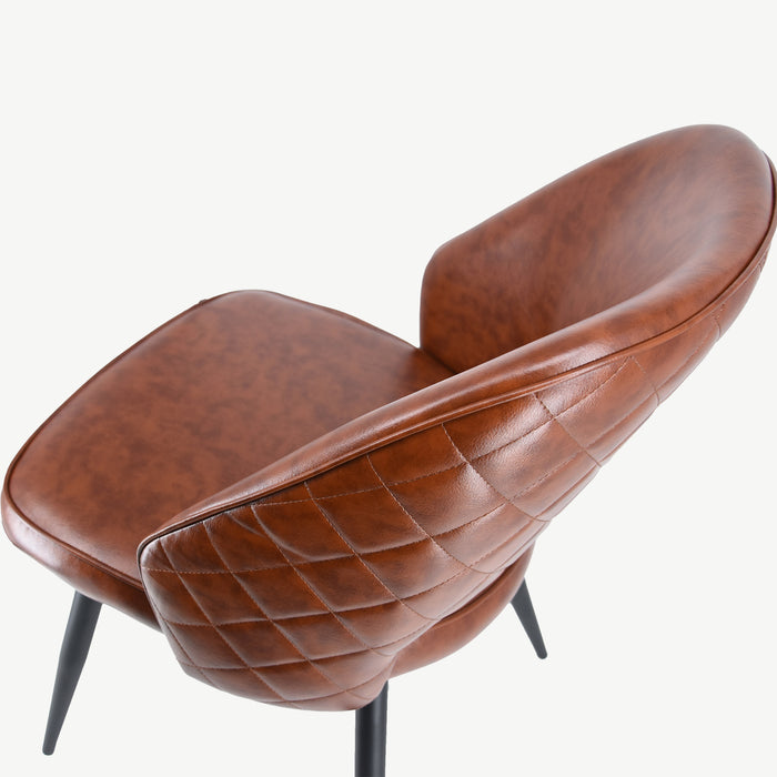 Sutton Chair - 2 Tone Brown PU