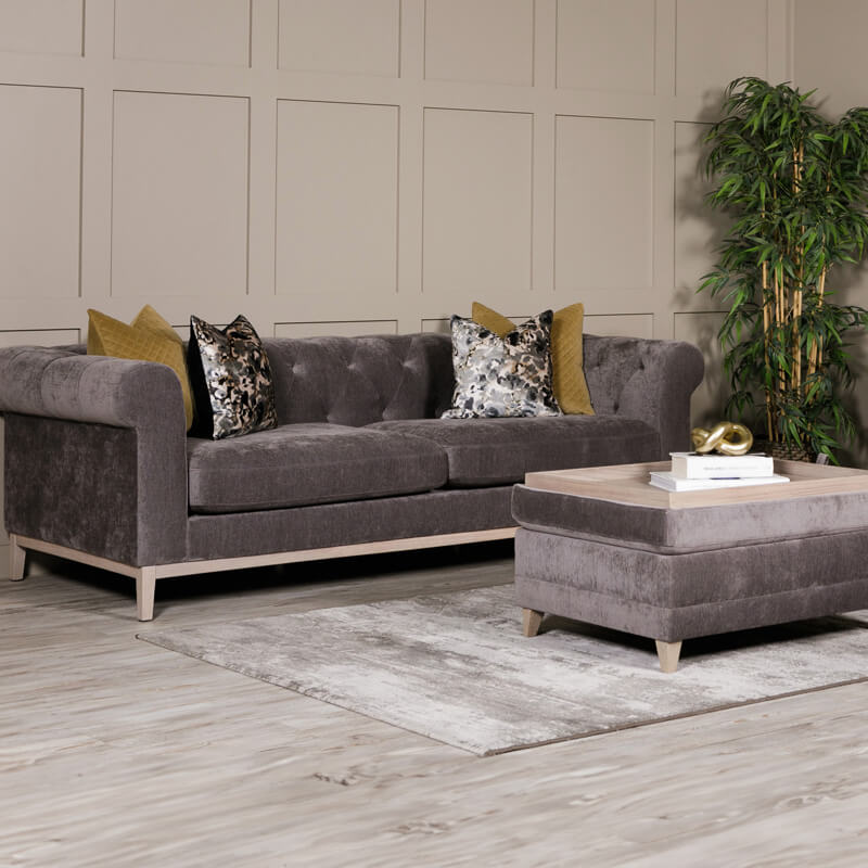 Tate 3 Seater - Dark Grey