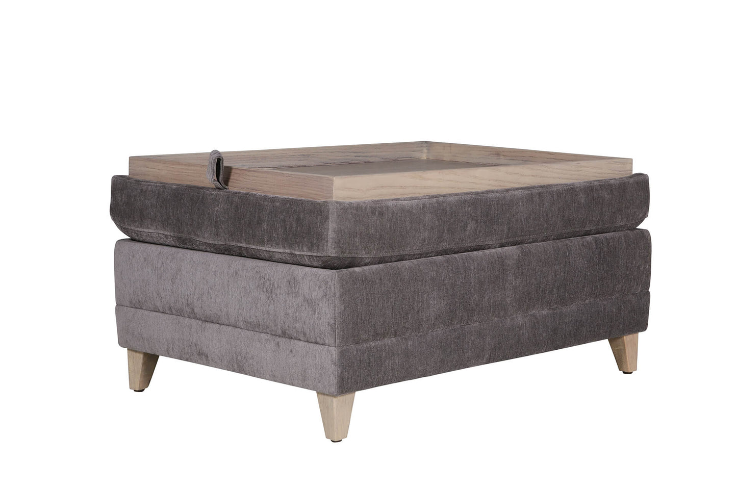 Tate Storage Ottoman - Grey