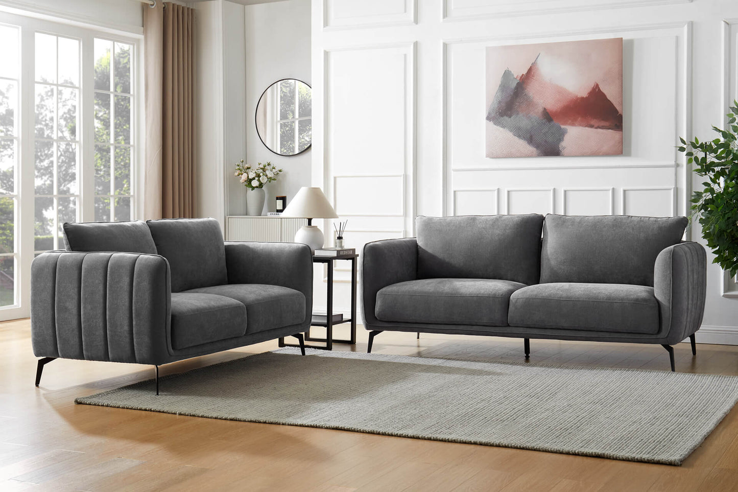 Vera 2 Seater Sofa - Grey