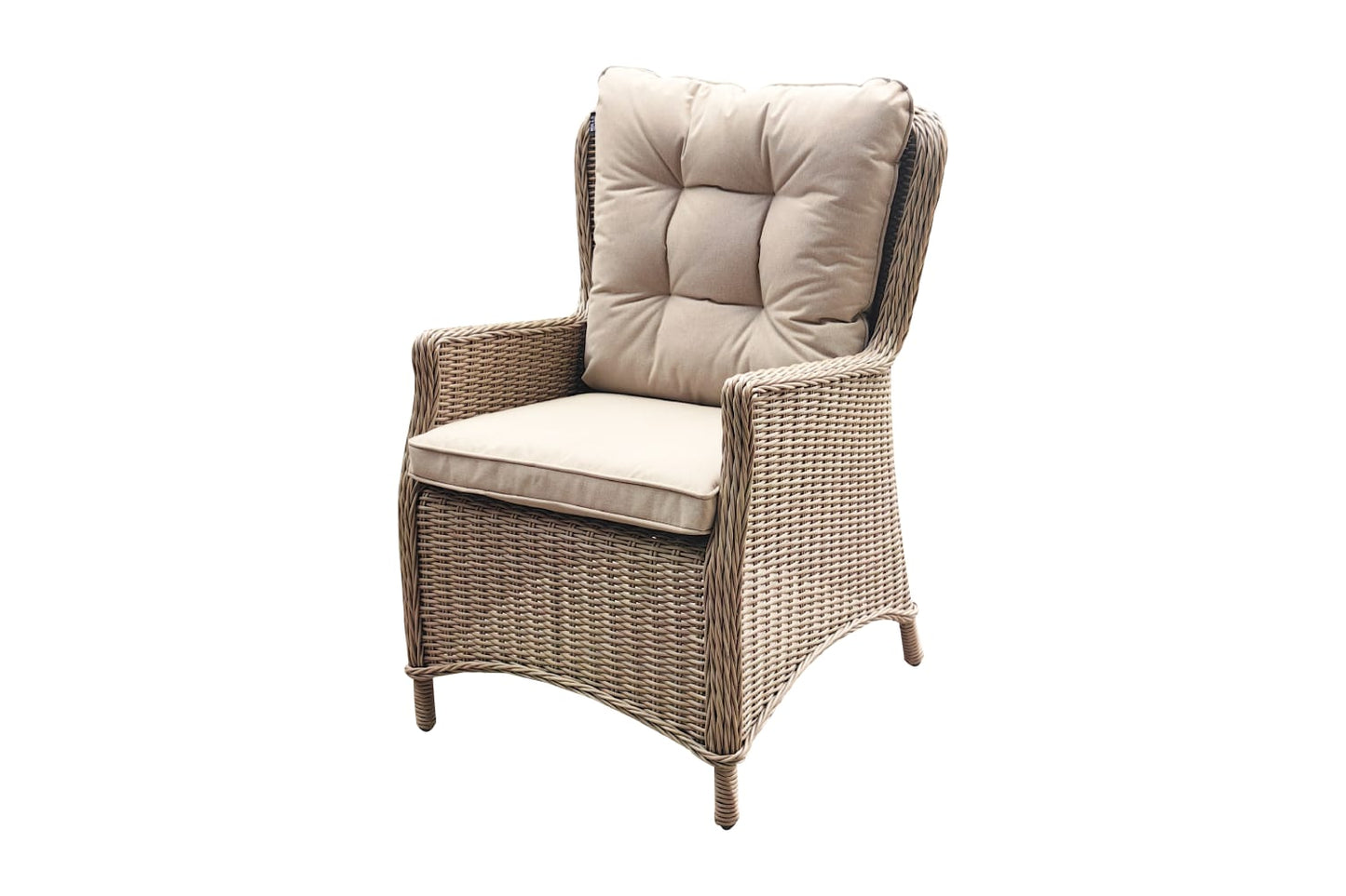 Luxury 6-Seater Rectangular Rattan Garden Dining Set with Lazy Susan & Premium Cushions