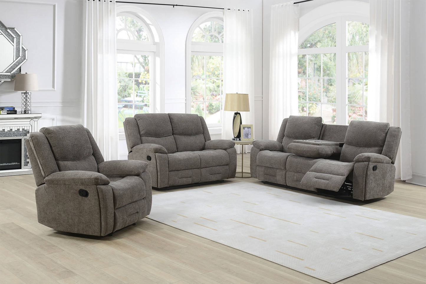 Weston 2 Seater Manual Recliner - Mocha