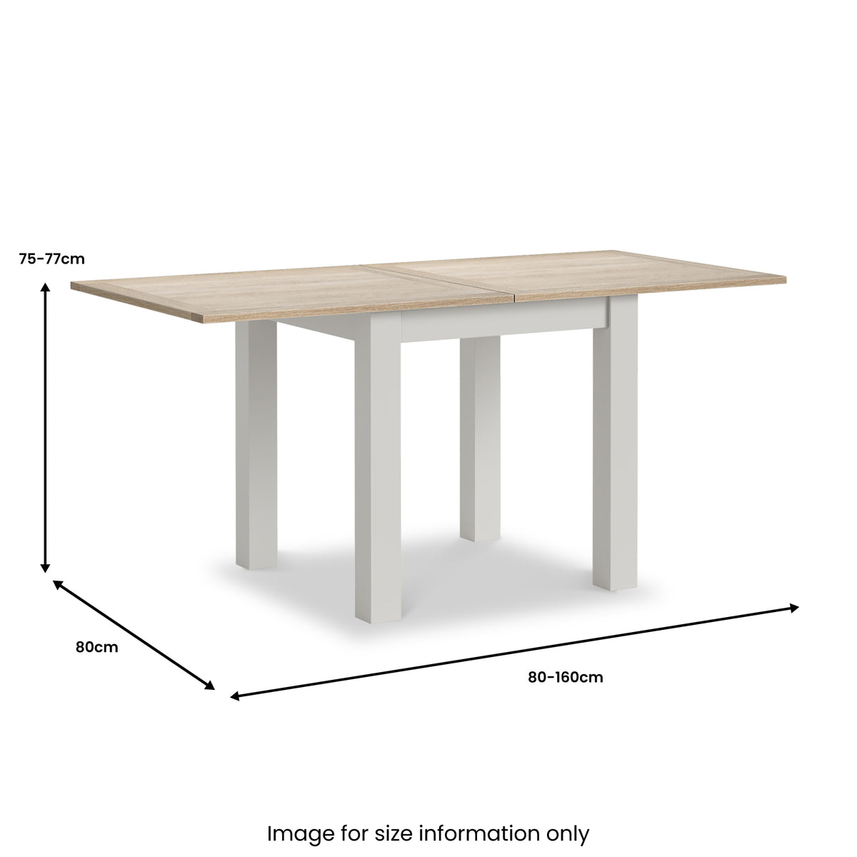 Modern Country Flip Top Table - Coconut