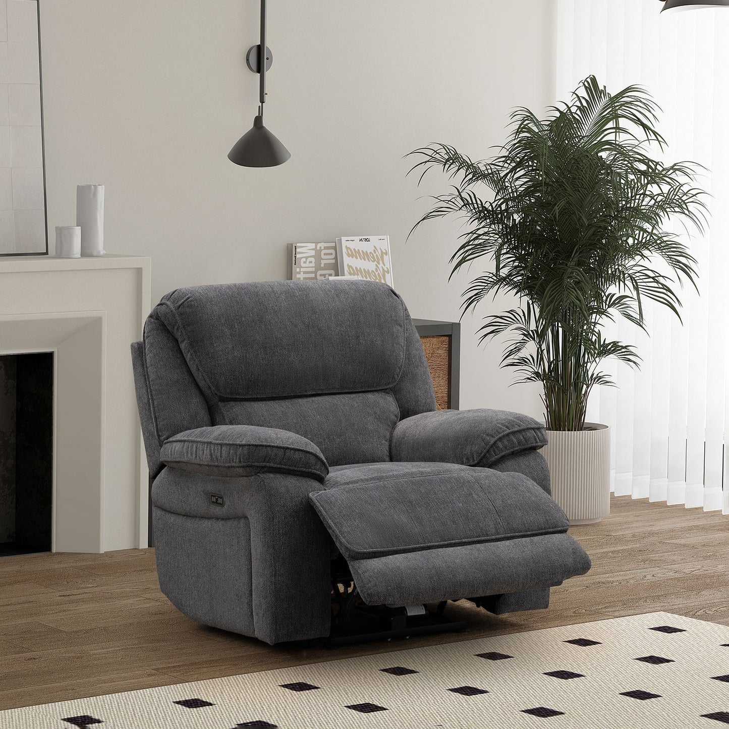 Seymour 1 Seater - Dark Grey