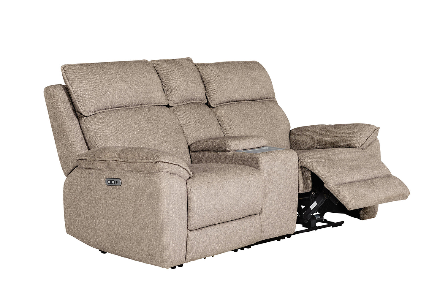 Blaine 2 Seater with Console - Latte