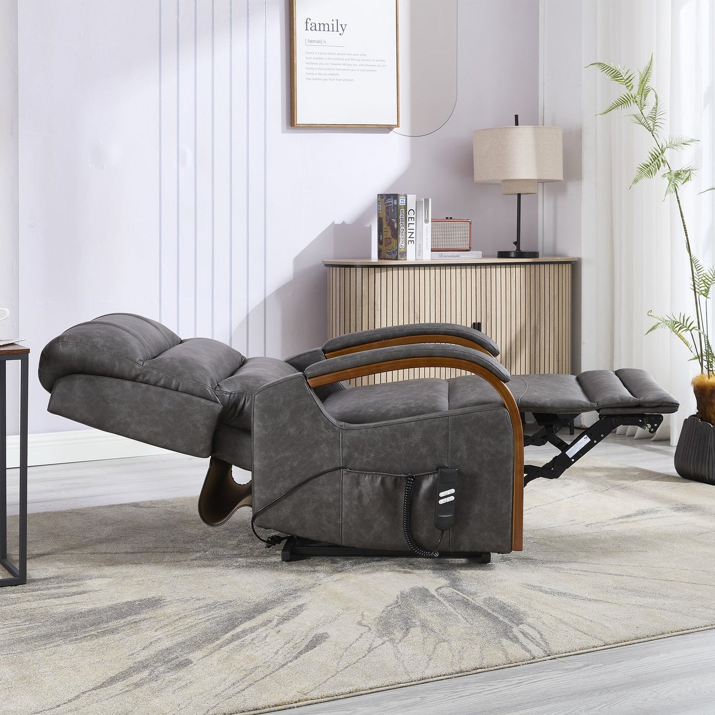 Eastborne Lift Tilt Chair - Charcoal