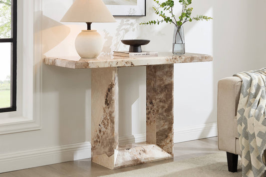 Artemis Console Table Mottled - Mocha