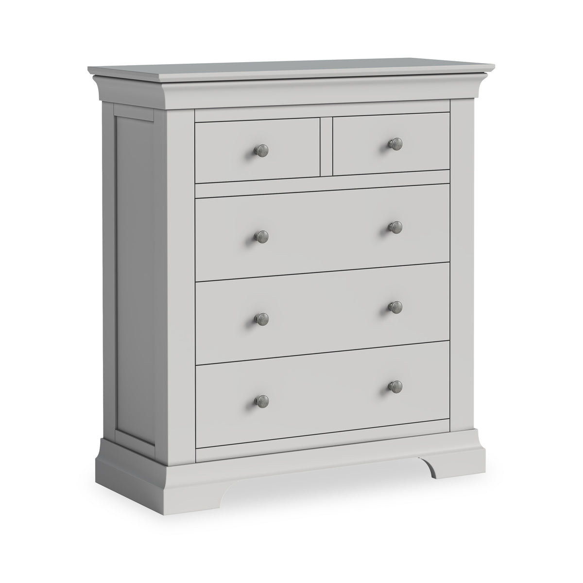 Burgundy 2 Over 3 Tall Chest - Grey