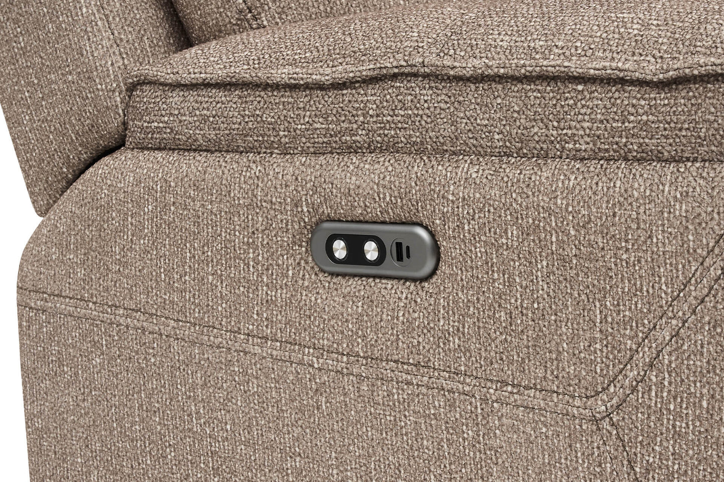 Blaine Corner Group Electric Recliner - Latte
