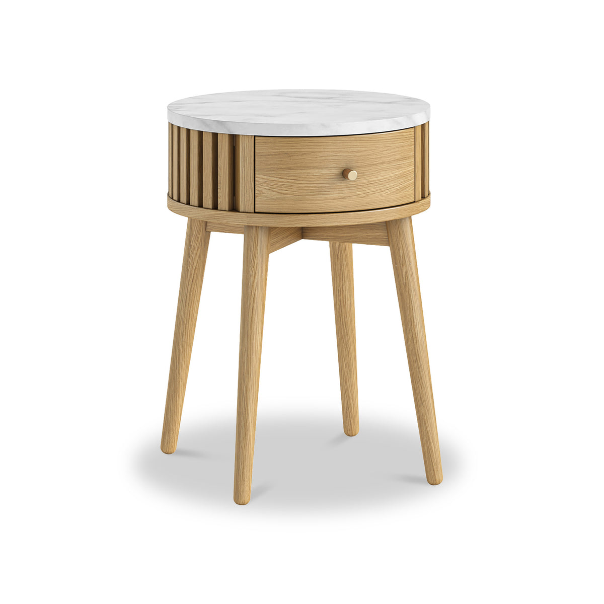 SOHO Marble Round Side Table - Natural