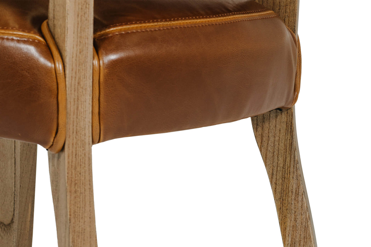 Duke Leather Dining Chair - Tan