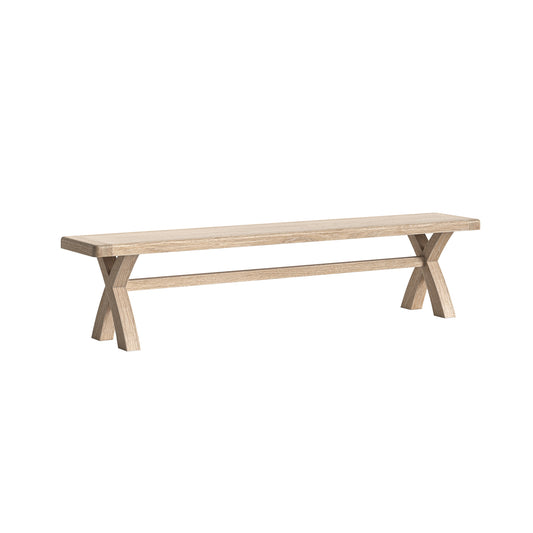 Normandy Cross Bench - White Wash