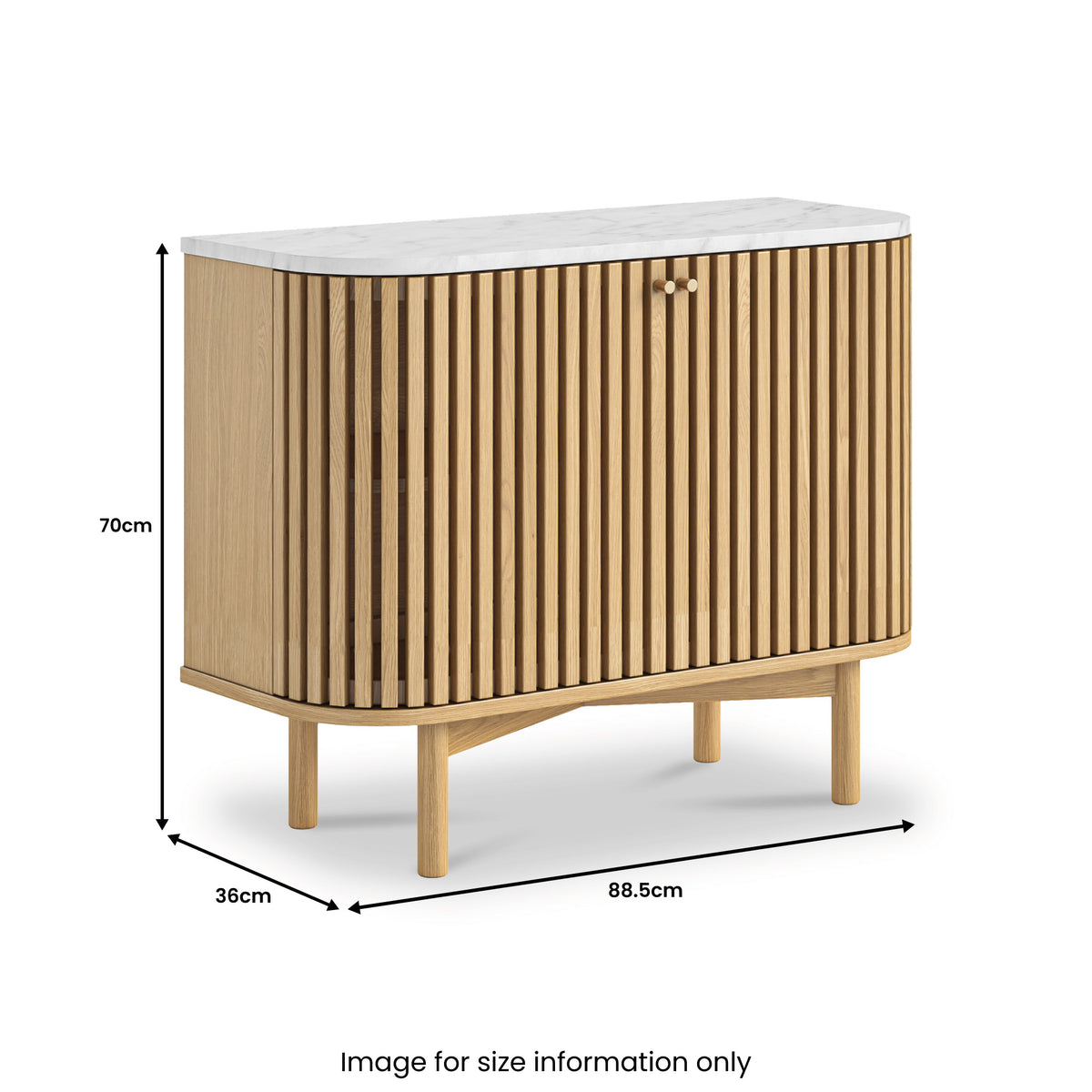 SOHO Marble Small Sideboard - Natural