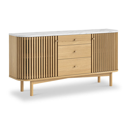 SOHO Marble Large Sideboard with DRWRS - Natural