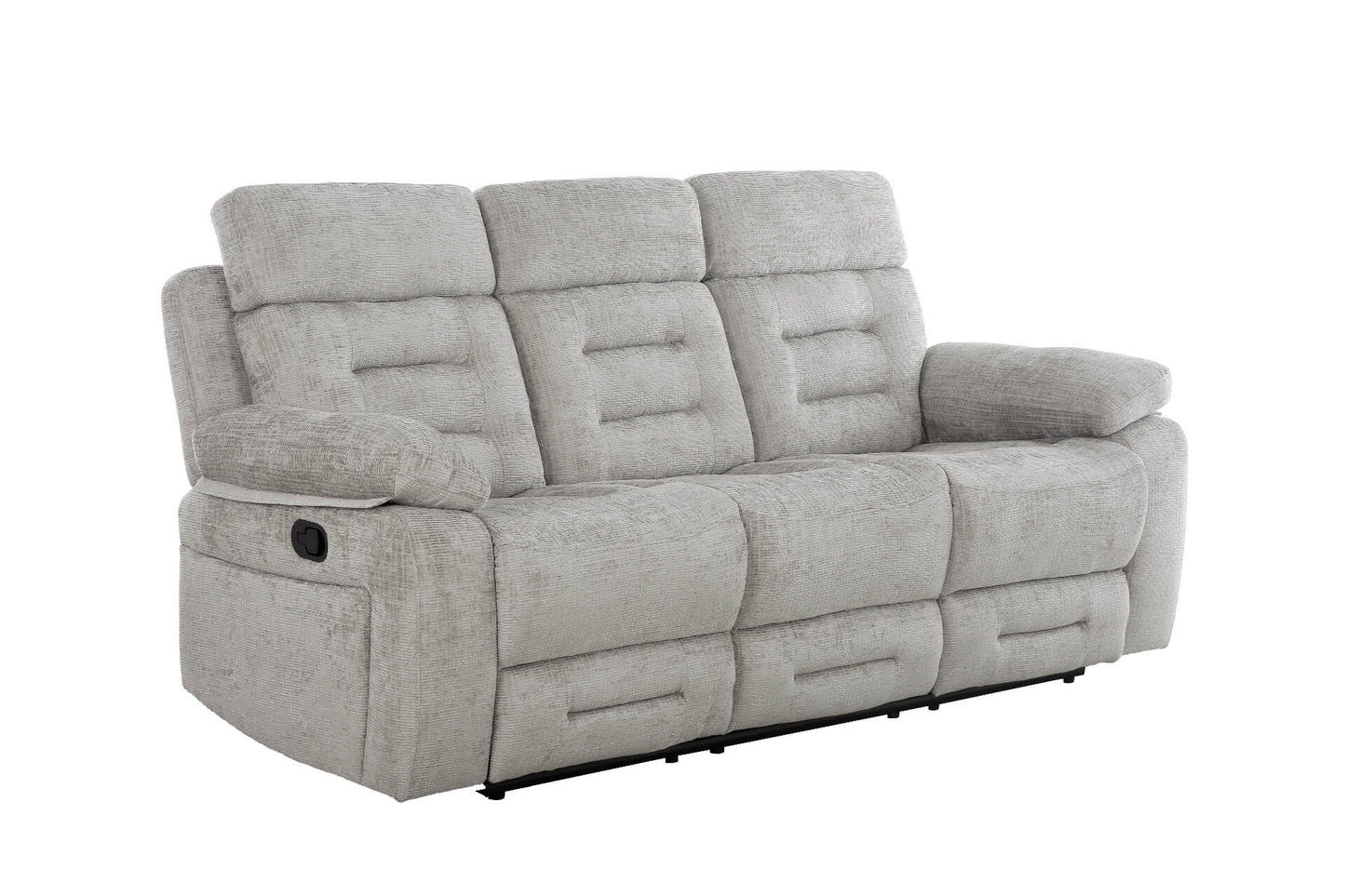 Wilbur 3 Seater Manual Recliner - Grey