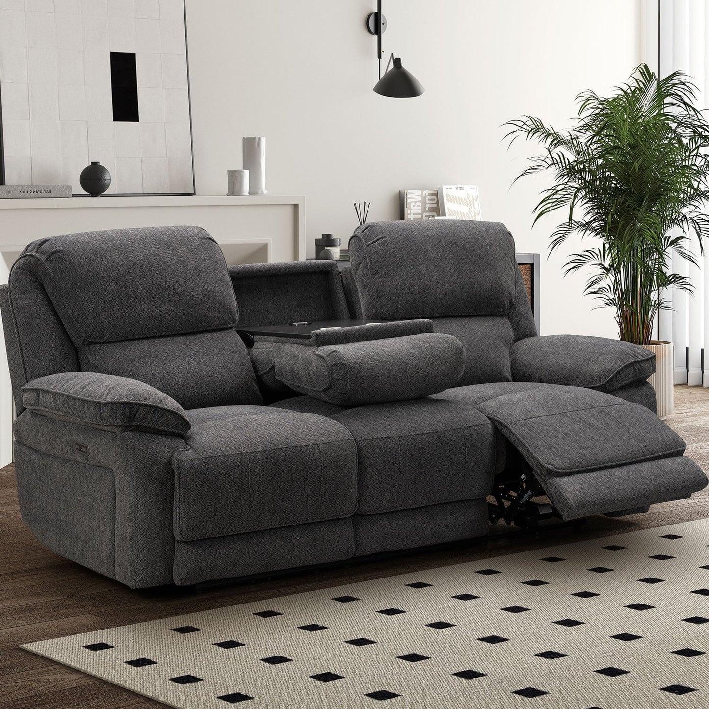 Seymour 3 Seater Sofa - Dark Grey
