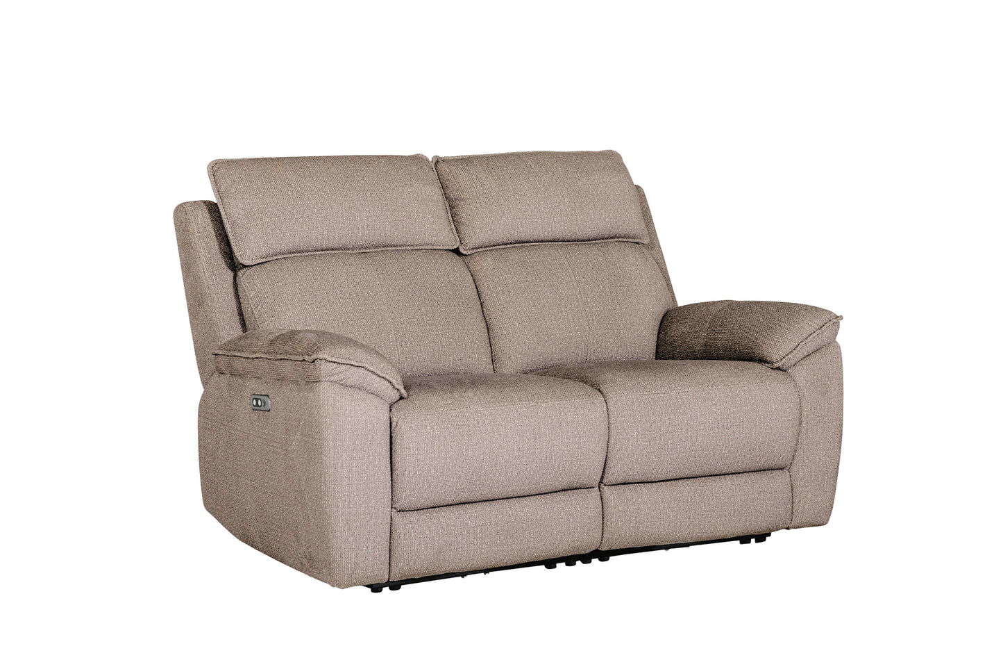 Blaine 2 Seater Electric Recliner - Latte