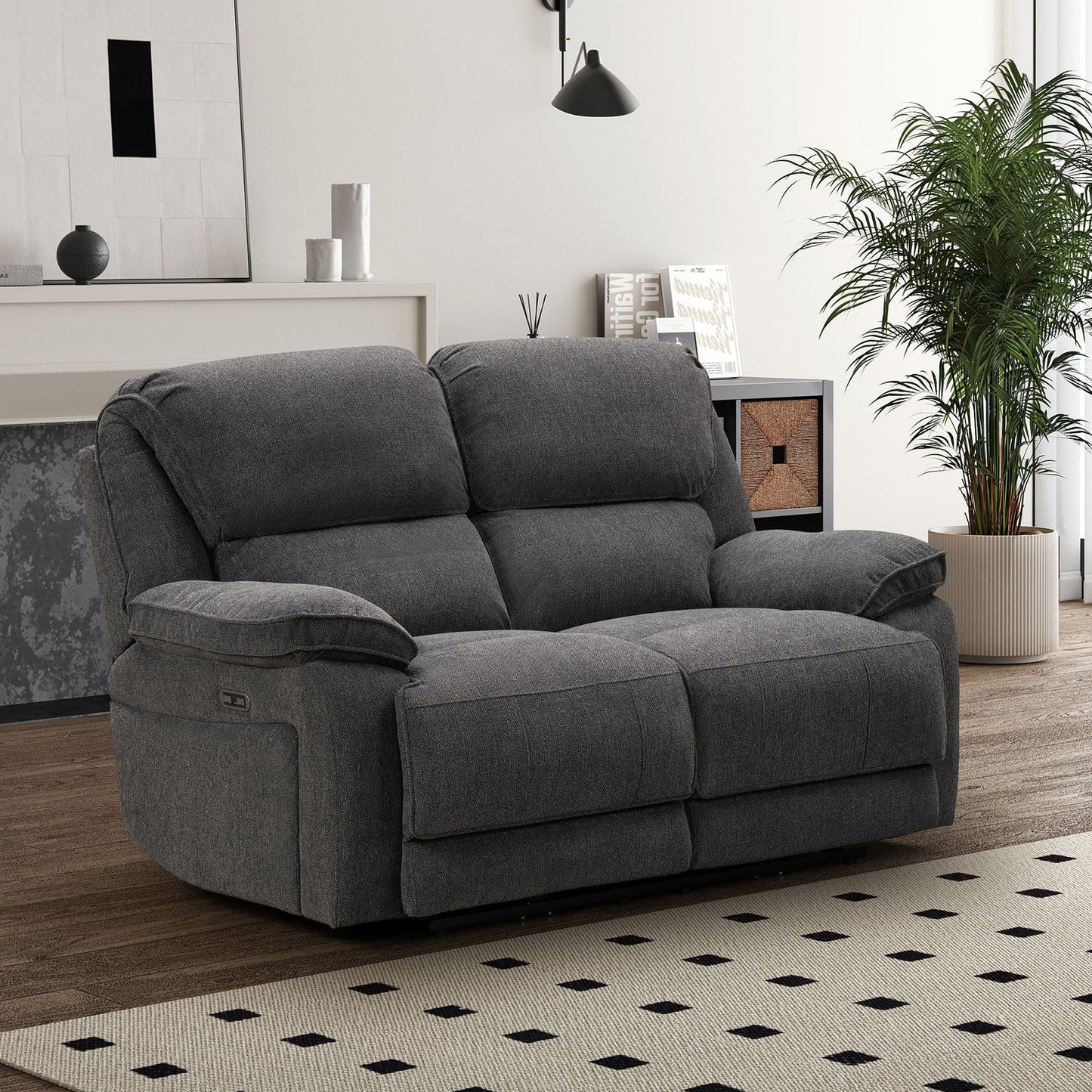 Seymour 2 Seater - Dark Grey