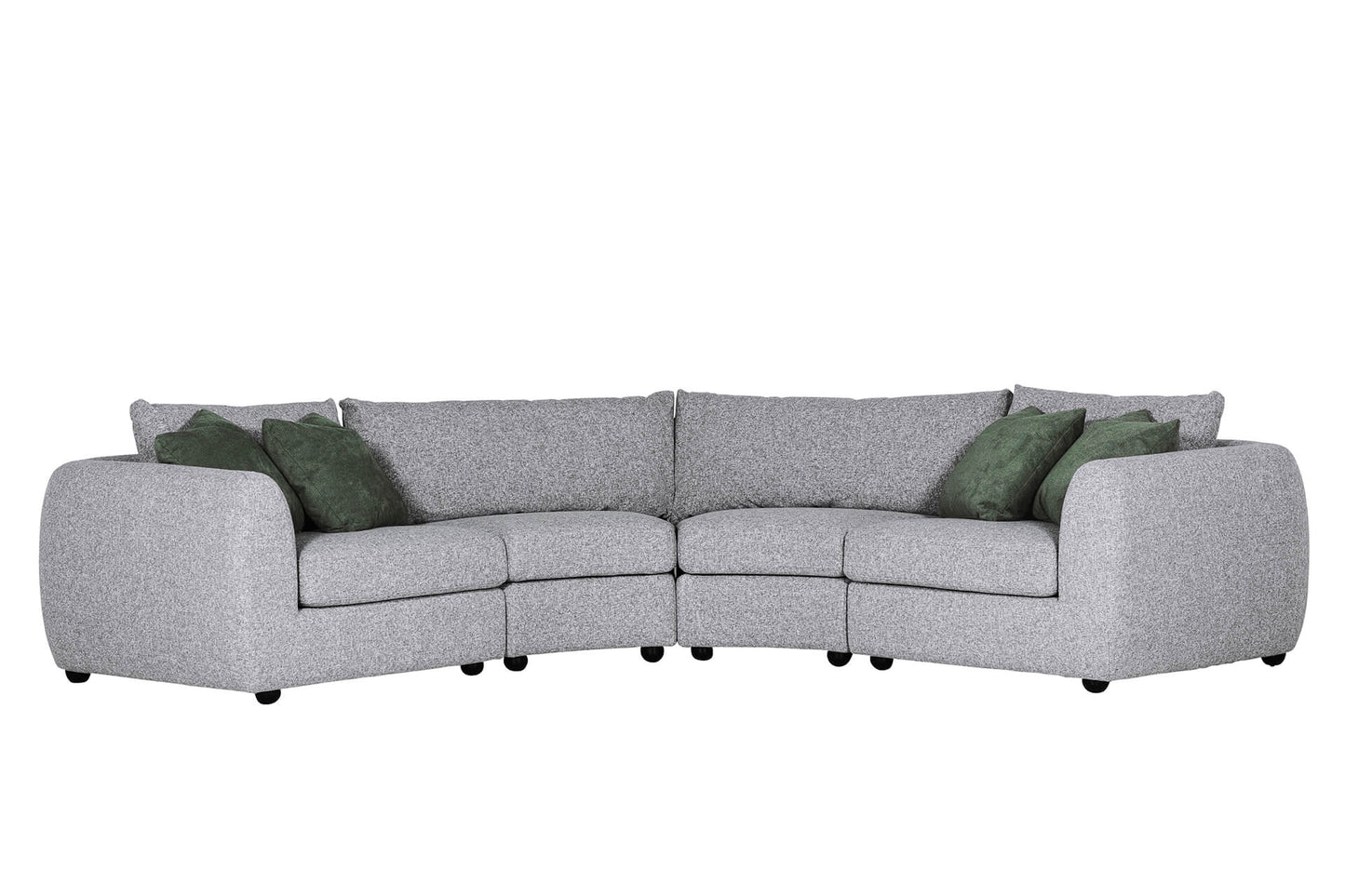 Spencer Curved Corner Sofa - Grey