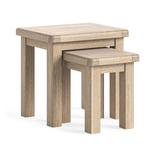 Normandy Nest of Tables - White Wash
