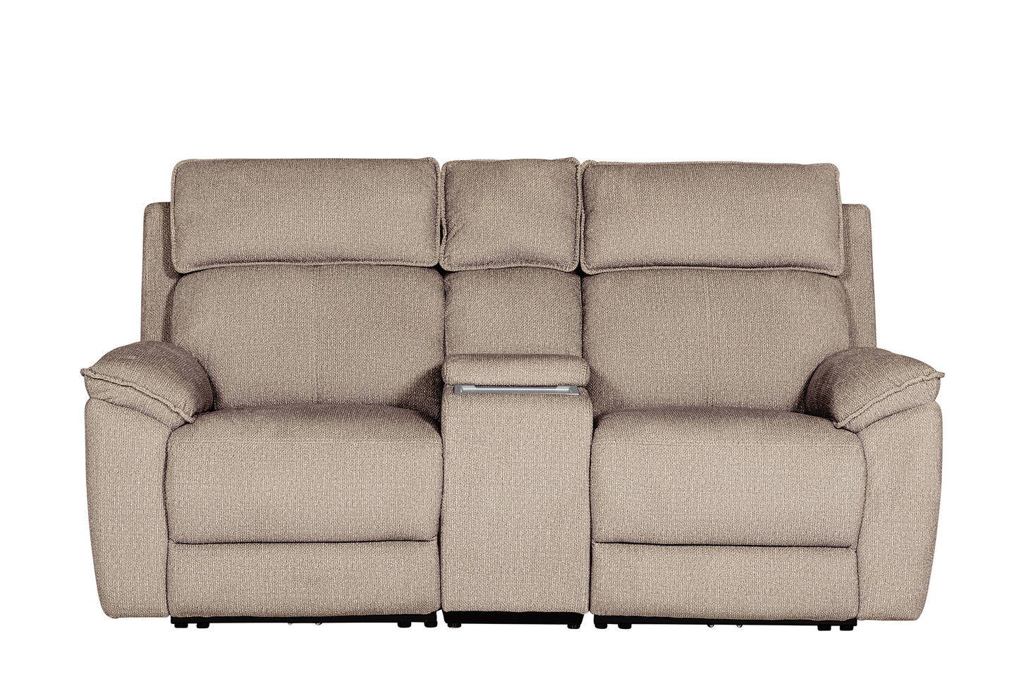 Blaine 2 Seater with Console - Latte
