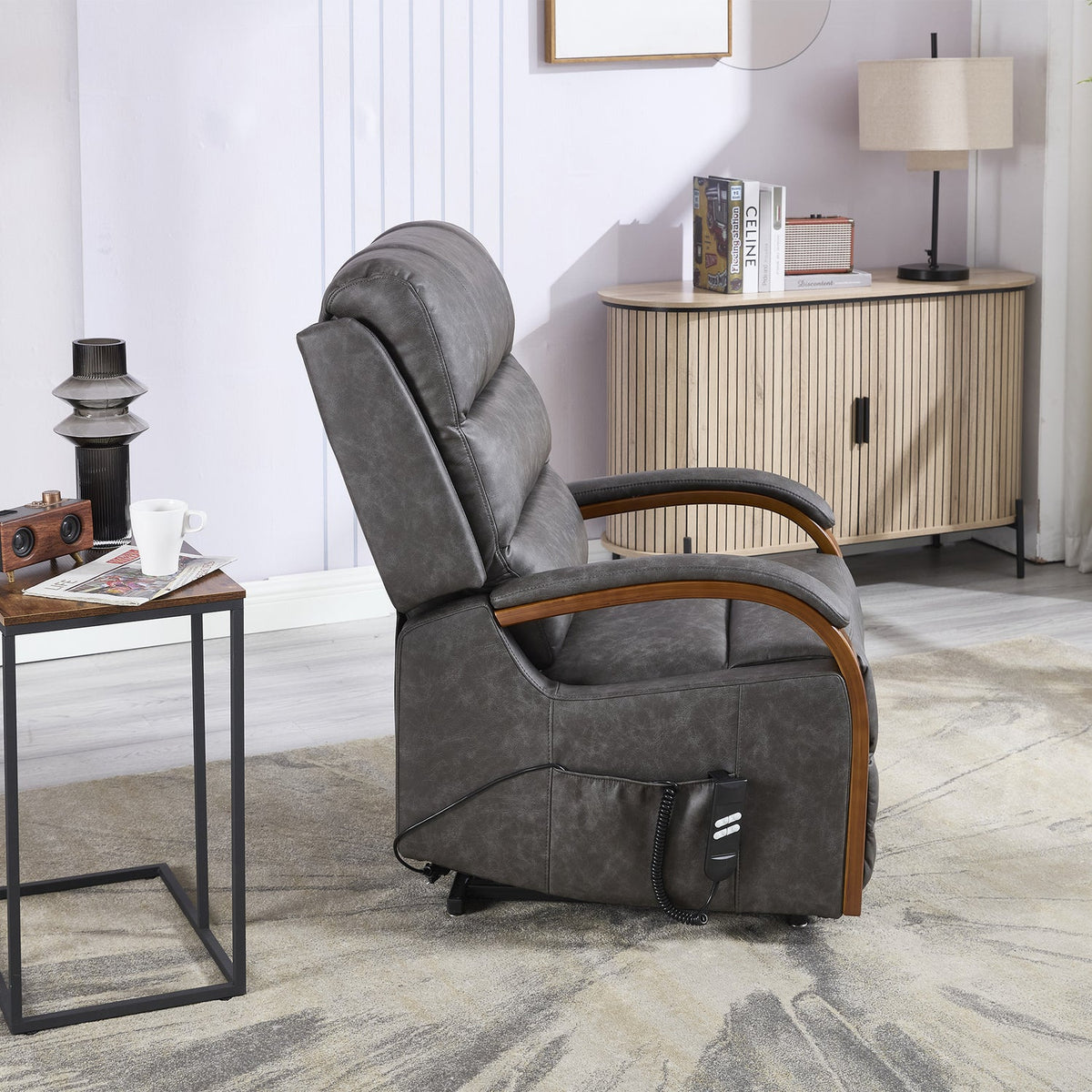 Eastborne Lift Tilt Chair - Charcoal
