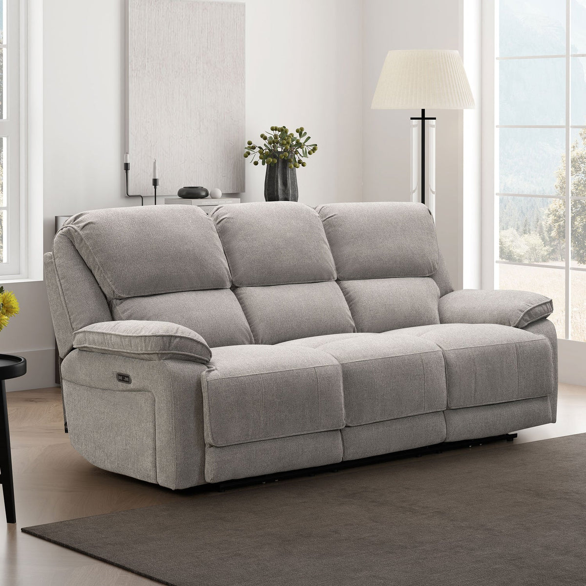 Seymour 3 Seater Sofa - Light Grey