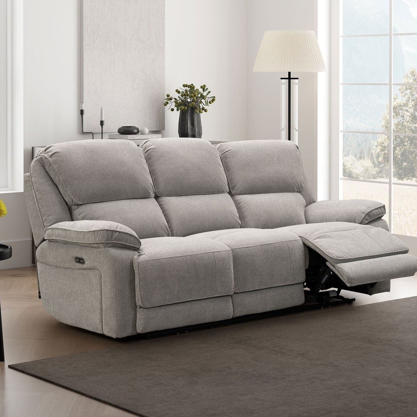 Seymour 3 Seater Sofa - Light Grey