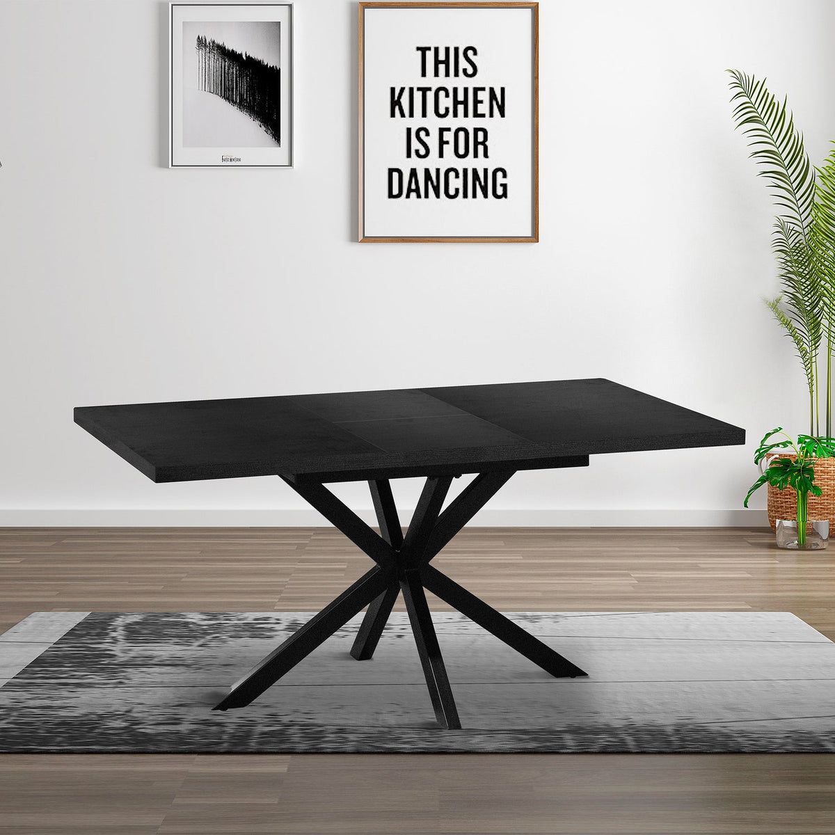 Lucia Extending Dining Table - Black