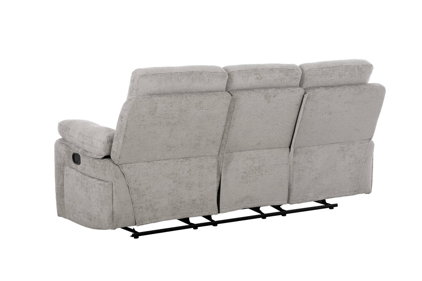 Wilbur 3 Seater Manual Recliner - Grey