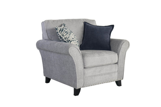 Pippa 1 Seater Sofa - Silver