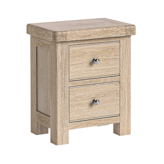 Normandy Bedside - White Wash