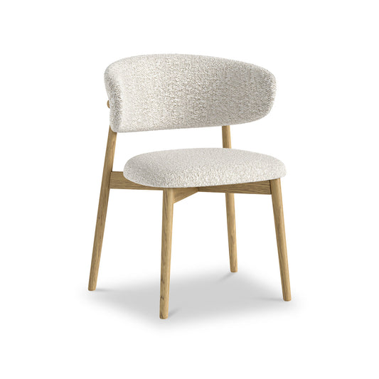 Phoenix Dining Chair - White Boucle