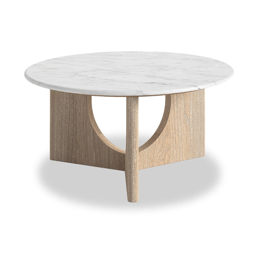 Portobello Round Coffee Table - Travertine Top