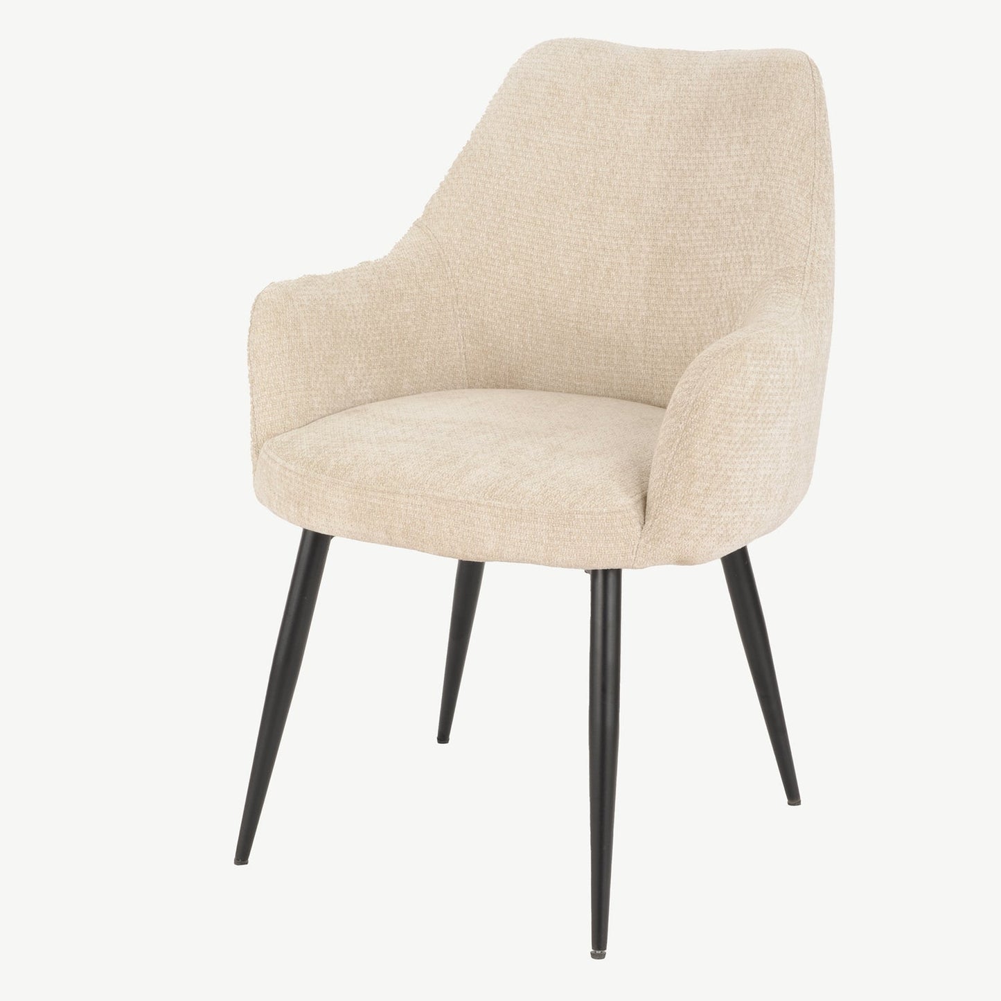 Fabio Dining Chairs - Beige Fabric
