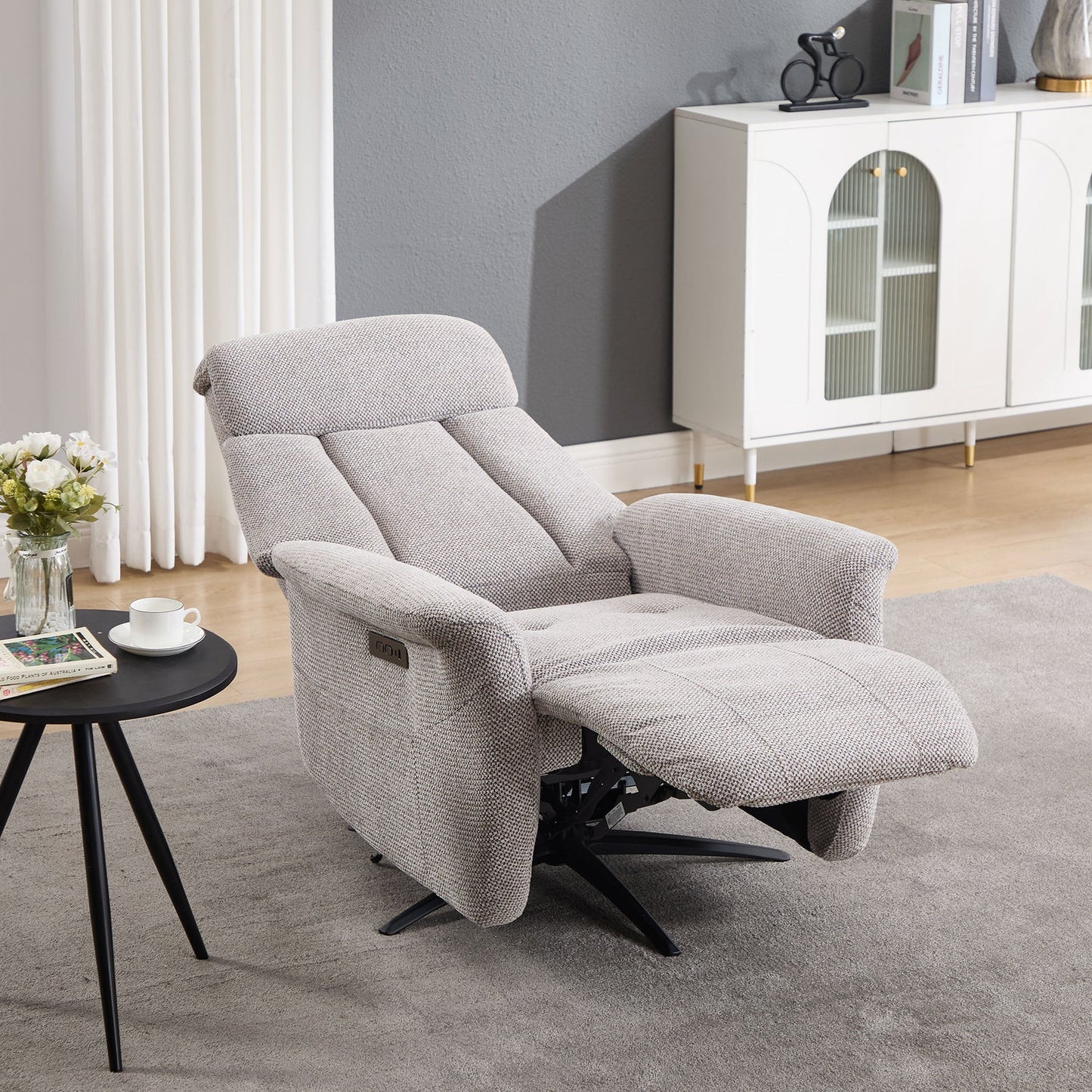 Hetty Swivel Recliner - Grey