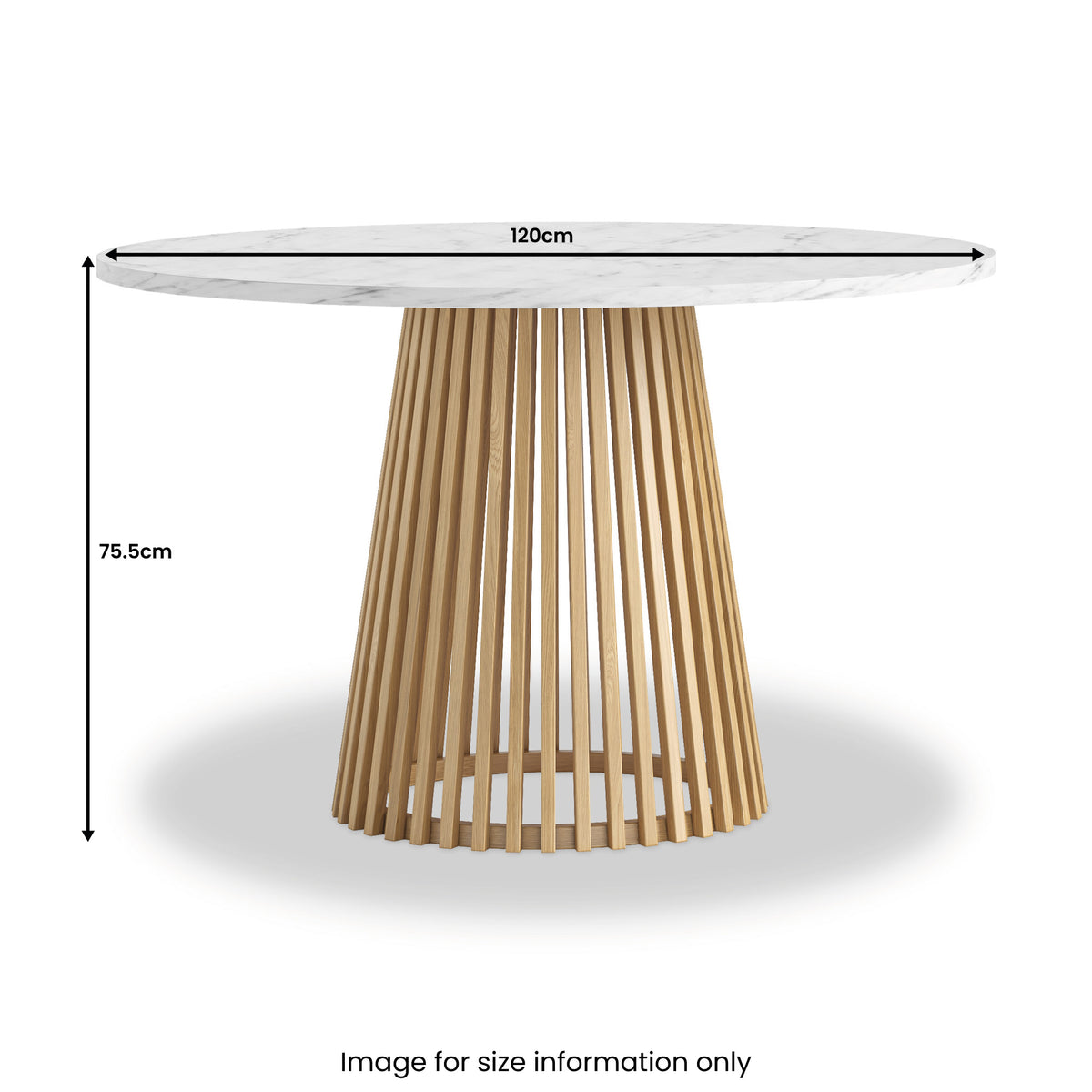 SOHO Marble Round Dining Table - Natural