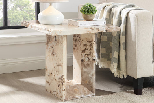 Artemis Lamp Table Mottled - Mocha