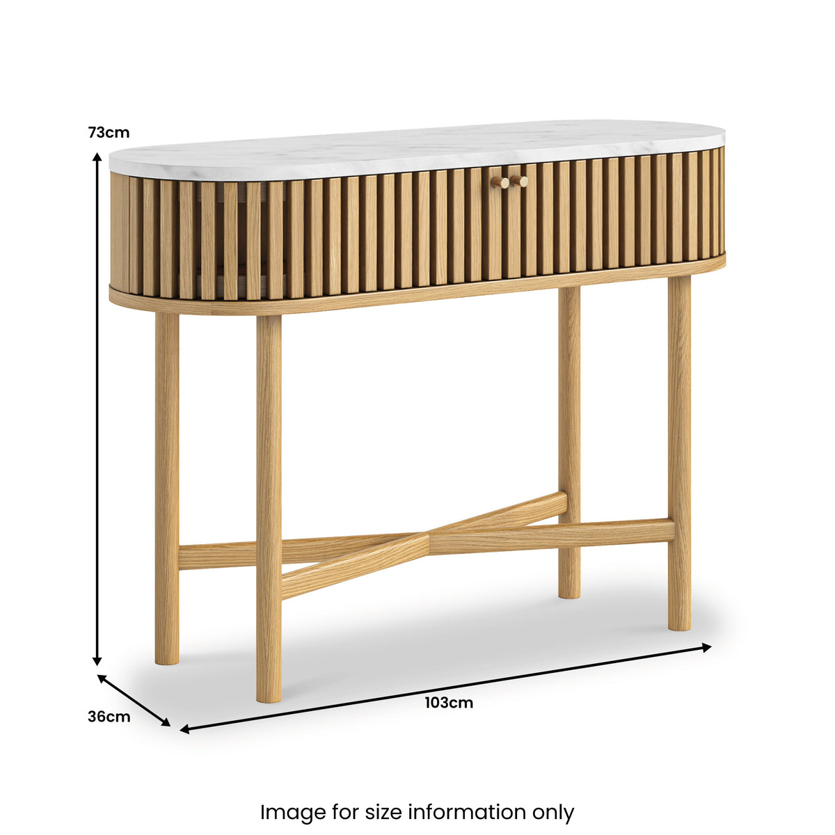 SOHO Marble Console Table - Natural