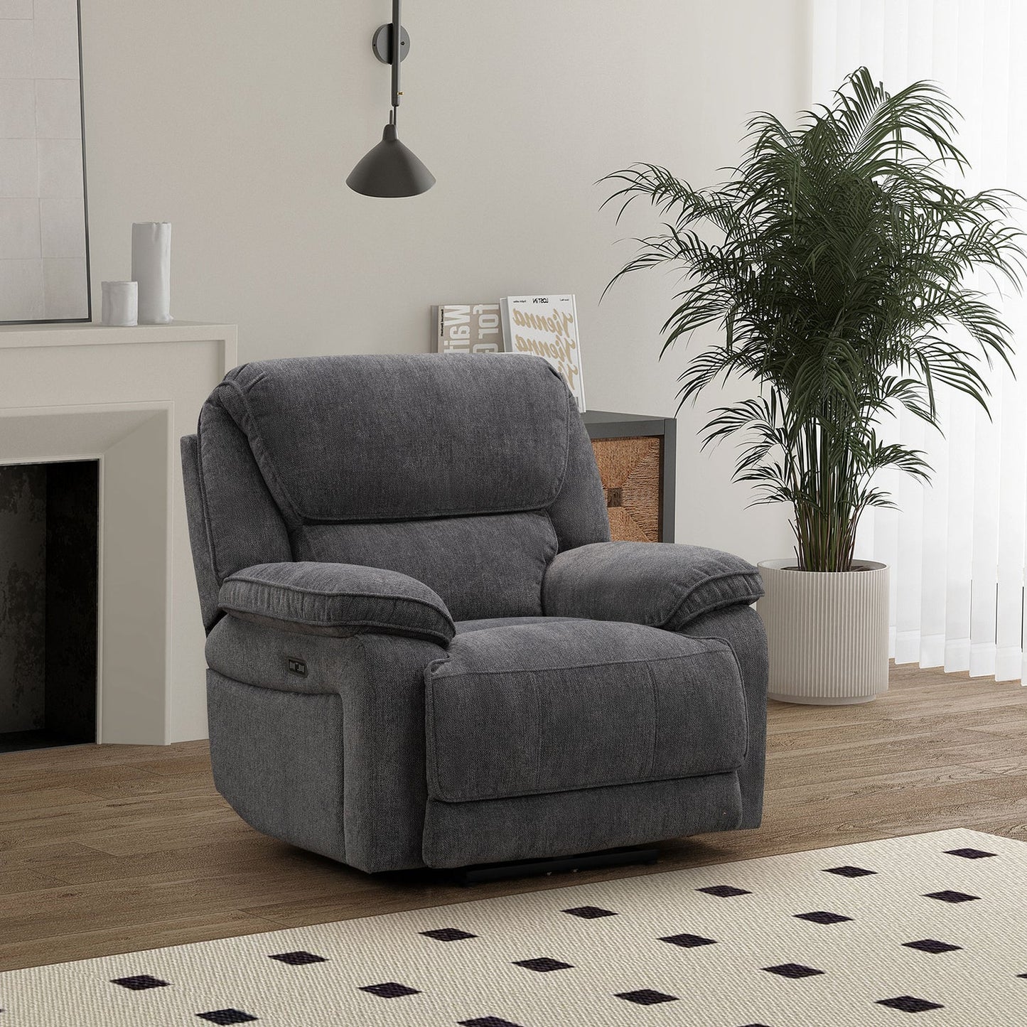 Seymour 1 Seater - Dark Grey