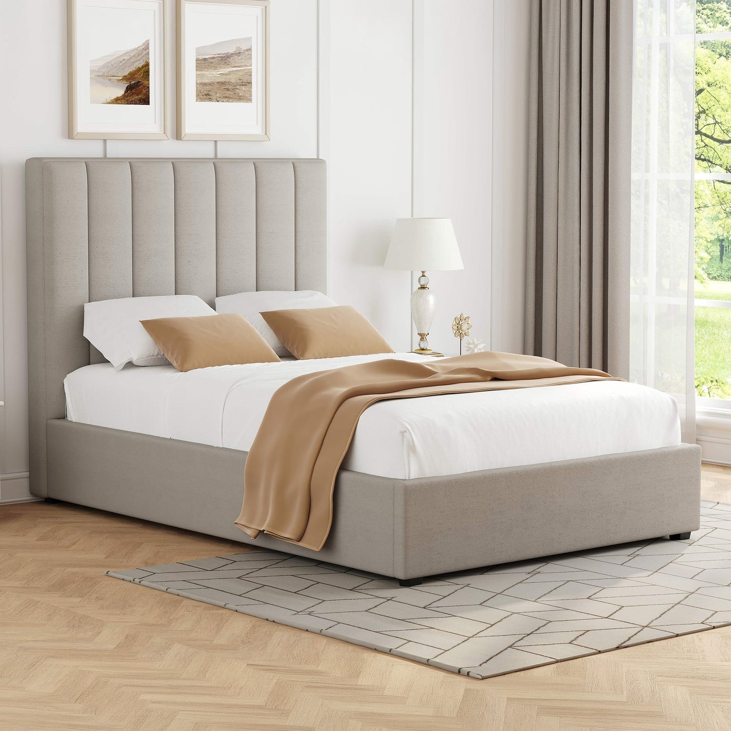 Clara Bed - Beige