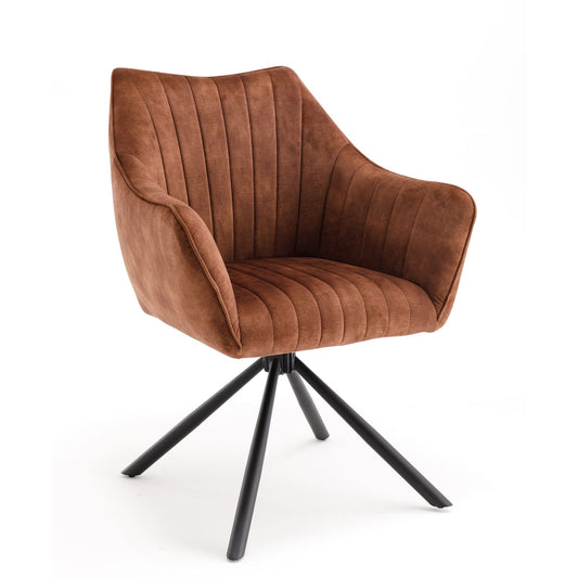 Elmer Dining Chair - Rust Velvet