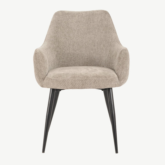 Fabio Dining Chairs - Grey Fabric