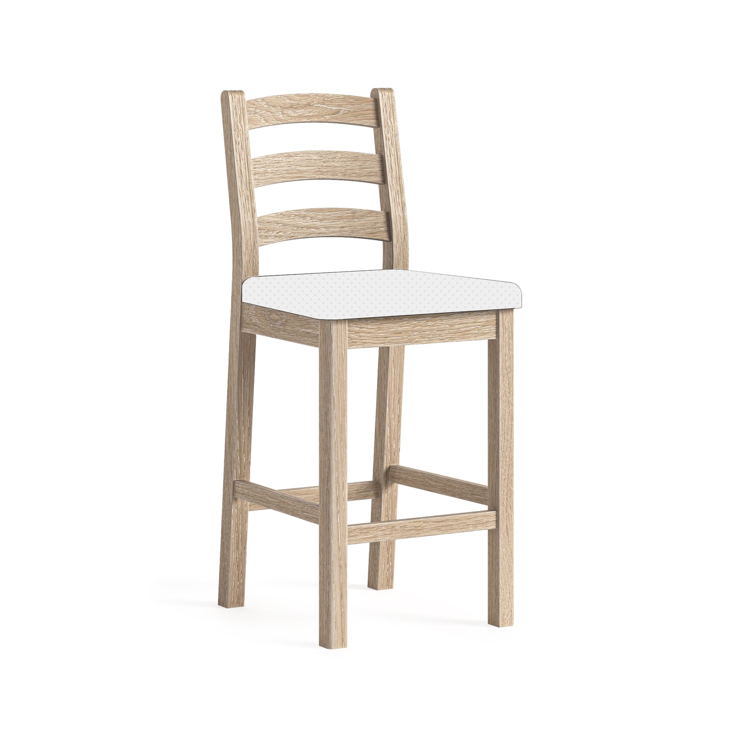 Normandy Bar Stool - White Wash