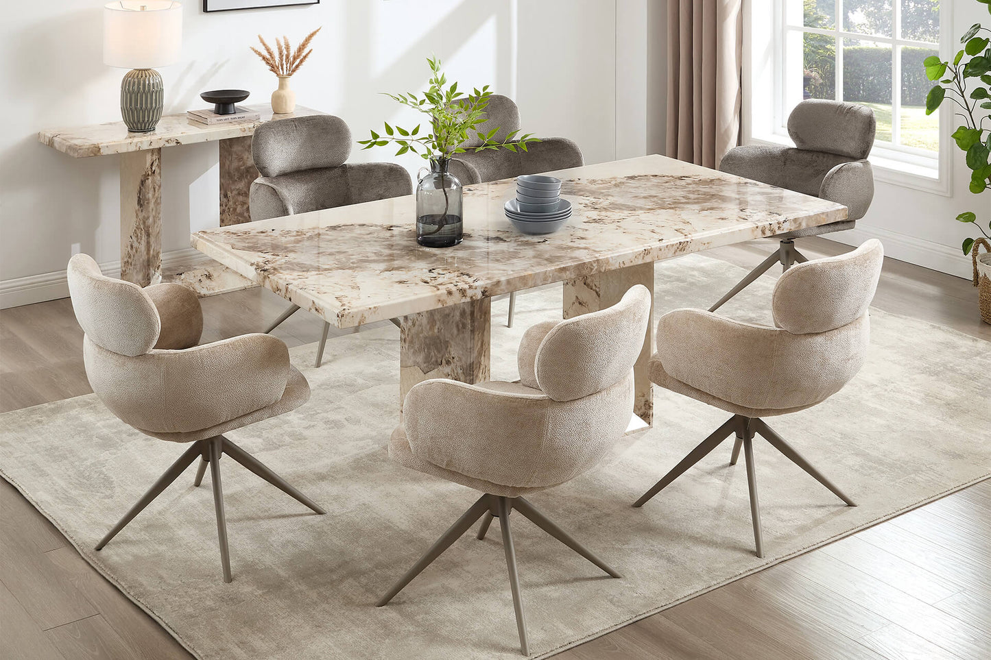 Artemis Dining Tables - Mocha