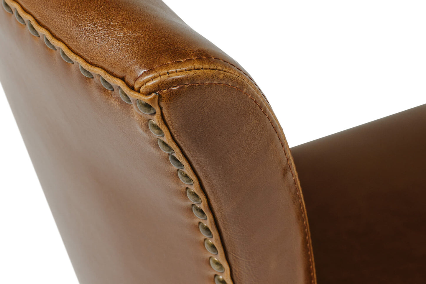 Duke Leather Dining Chair - Tan