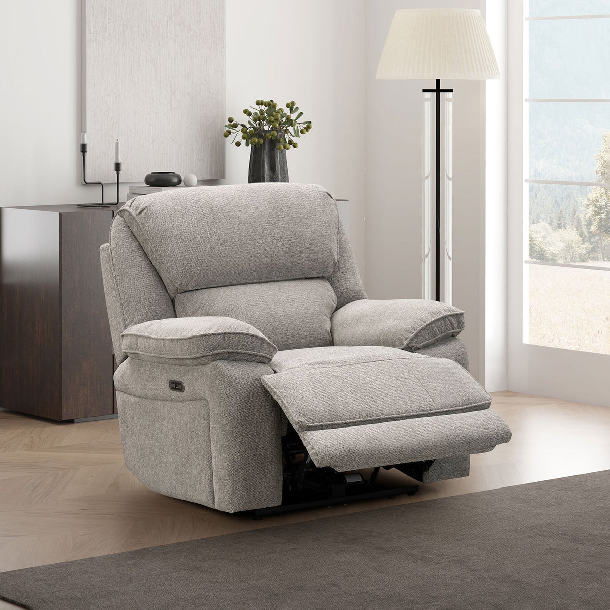 Seymour 1 Seater - Light Grey