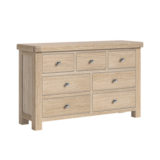 Normandy Wide Chest - White Wash